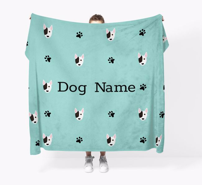 'Paw Pattern' - Personalized {breedFullName} Blanket